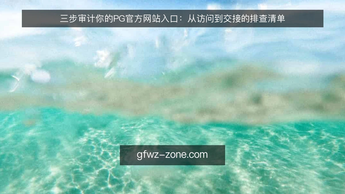 三步审计你的PG官方网站入口：从访问到交接的排查清单